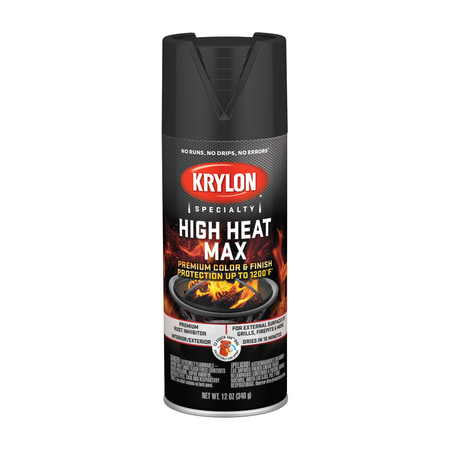 KRYLON 12 OZ BLACK HIGH HEAT MAX K01607777